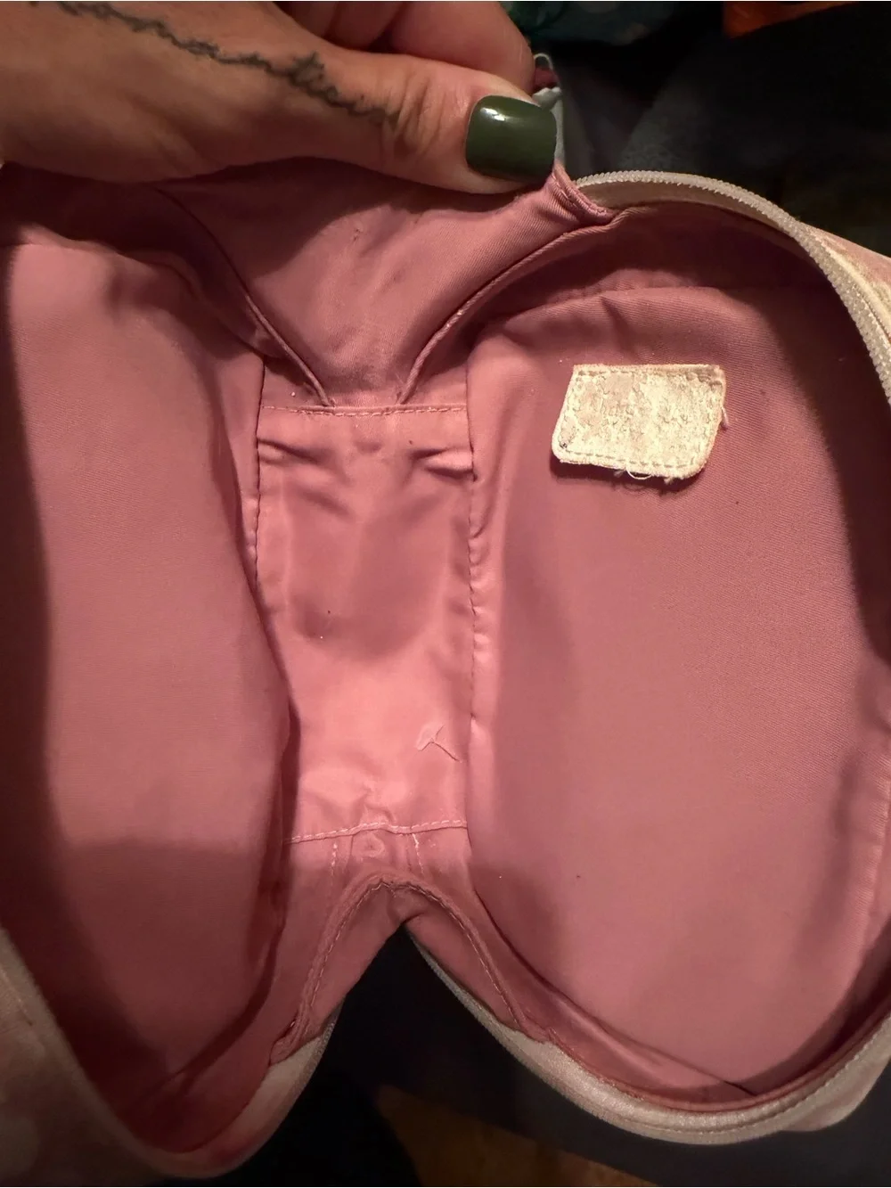 Vintage Dior Pink Patterned Wristlet Pouch